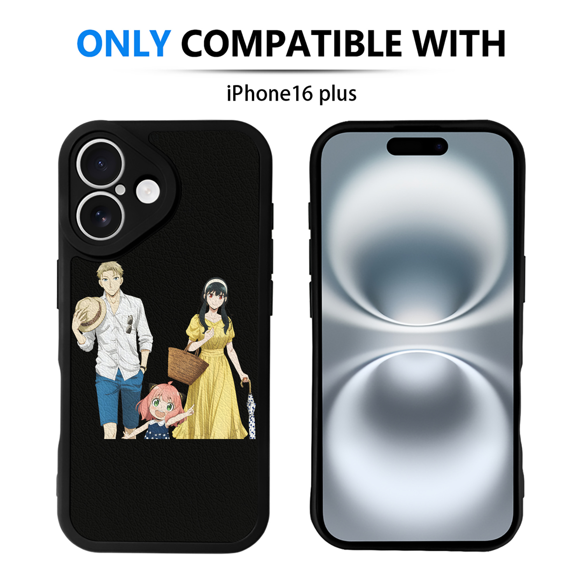 （画像用） SPY×FAMILY间谍家家酒 【iPhone 16シリーズ対応】シリコンスマホケース（レザー調） 材質：シリコン
